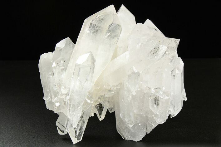 Clear Quartz Crystal Cluster - Brazil #258933